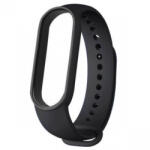 BSTRAP Silicone szíj Xiaomi Mi Band 5/6/7, black (SXI011C01)