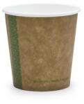 Vegware Lebomló kávés pohár, papír és PLA, 1, 1 dl, presszókávés, barna, komposztálható termék jelöléssel | 50 db/csomag