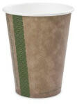Vegware Lebomló kávés pohár, papír és PLA, 2, 3 dl, barna | 50 db/csomag