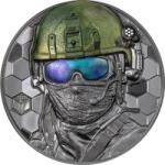  Igazi hősök: Különleges erők fekete proof-3 Oz ezüst gyűjtői érme