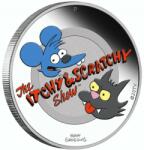  1 Oz Simpsons: Itchy & Scratchy - ezüst gyűjtői érme