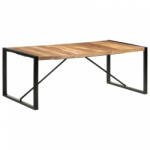 vidaXL paliszander felületű tömör fa étkezőasztal 200 x 100 x 75 cm (321543) - balena