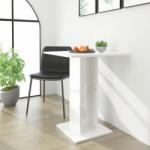 vidaXL magasfényű fehér forgácslap bisztróasztal 60 x 60 x 75 cm (802108) - balena