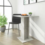 vidaXL betonszürke forgácslap bisztróasztal 60 x 60 x 75 cm (802106) - balena
