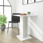 vidaXL fehér forgácslap bisztróasztal 60 x 60 x 75 cm (802102) - balena