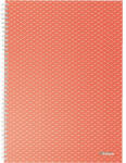 Esselte Colour Breeze A4 spirálfüzet vonalas korall (628483)