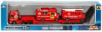 Sunman Set cu vehicule de interventie, Maxx Wheels, Vehicul si Macara Pompieri
