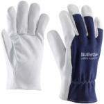 ROCK SAFETY Manusi pentru soferi din piele de capra, marime: 10, Alb murdar / Albastru, Rock Safety Bluewolf BLUEWOLF/10