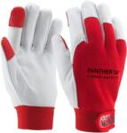 ROCK SAFETY Manusi pentru soferi din piele de capra, marime: 10, Alb murdar / Rosu, Rock Safety Panther-Tap PANTHER-TAP/10