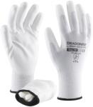 ROCK SAFETY Manusi de asamblare din poliester cu palma imersata in PU, marime: 3XL, Alb, Rock Safety Dragonfly-V DRAGONFLY-V/11/3XL