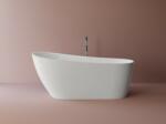 Cast Marble Cada freestanding fara preaplin Cast Marble Santorini 169x74cm alba (630475171003) (630475171003)
