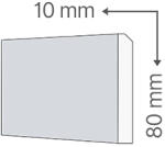 ANRO KA-55/E-01 Beltéri holker díszléc (KA-55/E-01 (10x80 mm) XPS)