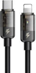 Mcdodo CA-3161 USB-C-Lightning kábel, 1, 8 m (fekete)