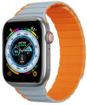 Dux Ducis Mágneses szíj Apple Watch SE-hez, 8, 7, 6, 5, 4, 3, 2, 1 (41, 40, 38 mm) Dux Ducis szíj (LD verzió) - szürke narancs