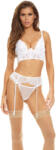 Bombshell Boudoir Peek a Boo Wire Set 3pcs White L