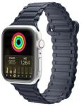 Dux Ducis Szíj (Armor Version) Szíj Apple Watch Ultra, SE, 8, 7, 6, 5, 4, 3, 2, 1 (49, 45, 44, 42 mm) szilikon mágnesszalagos karkötőhöz, kék