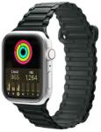 Dux Ducis Szíj (Armor Version) Szíj Apple Watch SE 8, 7, 6, 5, 4, 3, 2, 1 (41, 40, 38 mm) mágneses szilikon pántos karkötőhöz, zöld