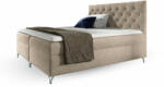 Wilsondo GULIETTE kárpitozott boxspring ágy matracokkal 200x200 - bézs