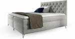 Wilsondo GULIETTE ágyneműtartós kárpitozott boxspring ágy matracokkal - szürke Méret: 200x200