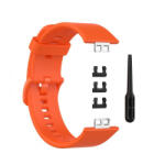 BSTRAP Silicone szíj Huawei Watch Fit, orange (SHU005C04)