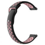 BSTRAP Silicone Sport szíj Huawei Watch GT2 42mm, black/pink (SXI001C0207)