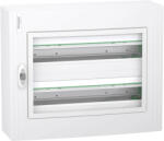 Schneider Electric PrismaSeT XS LVSXR224 falon kívüli elosztó - 48 modul - 2 sor, átlátszó ajtóval IP40, PE+N sínnel - Méretek : 450x550x148mm - max 125A (LVSXR224)