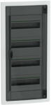  Schneider Electric PrismaSeT XS LVSXP413 süllyesztett elosztó - 52 modul - 4 sor, füstszínű ajtóval IP40, PE+N sínnel - Méretek : 810x351x129mm - max 90A (LVSXP413)