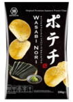 KOIKE-YA Wasabi és Nori Ízesítésű Burgonya Chips, 100gr (Koikeya) (4901335006070 10/04/2026 (12db))