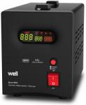 Well Stabilizator automat de tensiune cu releu 2000VA, negru Well AVR-REL-GUARD2000-WL (AVR-REL-GUARD2000-WL)