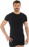 Brubeck Tricou cu mânecă scurtă pentru bărbați Brubeck COMFORT WOOL, negru XXL (SS11030) (SS11030)