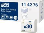Tork Tork - Hârtie Igienica pliată, Albă - Premium Extra Moale (114276)