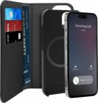 PURO PURO Wallet MagSafe detasabil - Husa 2-in-1 pentru iPhone 14 / iPhone 13 (negru) (PUIPC1461BKMAG1BLK)