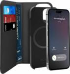 PURO PURO Wallet MagSafe detasabil - Husa 2-in-1 pentru iPhone 14 Pro Max (negru) (PUIPC14P67BKMAG1BLK)