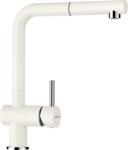 SCHOCK Baterie bucatarie Schock Epos Cristalite Alpina cu cap extractibil, aspect granit, cartus ceramic, alb