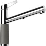 SCHOCK Baterie bucatarie granit cu dus extractibil Schock SC-510 Cristadur Silverstone, cartus ceramic