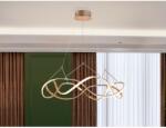 Schuller Lustra MOLLY 763967D Schuller, LED Dimabil prin telecomanda, 4050lm, 3000K, Auriu roz, Opal