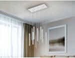 Schuller Lustra design VARAS 373378D Schuller, LED Dimabil cu telecomanda, 55W, 4950 lm, 3000K, Crom, Alb mat, Opal