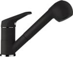 SCHOCK Baterie bucatarie Schock Cosmo Cristalite Nero cu cap extractibil, 2 tipuri de jet, aspect granit, cartus ceramic, negru