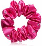 Crystallove Crystalized Silk Scrunchie elastic pentru păr din mătase culoare Hot Pink 1 buc