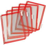 Tarifold Buzunare prezentare pentru display, A4, (10 buc/set), rama metalica, TARIFOLD - rosu (TAR-114003)