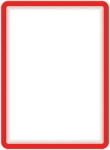 Tarifold Buzunar magnetic pentru documente A4, cu rama color, 2 buc/set, TARIFOLD - rama rosie (TAR-194903)