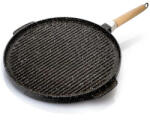OMAC kétoldalas grill lap levehető nyéllel 32cm (635)