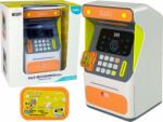 LeanToys ATM Pușculiță Senzor recunoaștere facială PIN Saver Portocaliu (9807)