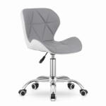  AVOLA szürke-fehér irodai szék eco bőrből - elerhetootthon