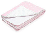 Scamp Minky kétoldalú takaró 75*100 cm - Pink Stars