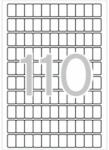 APLI Etikett, 12x18 mm, kerekített sarkú, A5 hordozón, APLI, 1650 etikett/csomag (01860) - tonerpiac