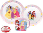 Hercegnők Disney Hercegnők True étkészlet, micro műanyag szett bögrével 265 ml