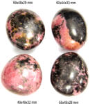 Palm Stone Rodonit Mineral Natural - 49-60 x 44-49 x 28-33 mm - ( XXL ) - 1 Buc