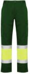 Roly Pantaloni de vara Hi-Vis Roly Naos, pentru barbati, Verde Gradina/Galben Fluorescent, 44 HV93005852221