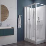  Négyoldalról zárt (négyfalas) zuhanykabinok kpl-KCDTr/BASIC-90x120-SHP/ W18 üveggel